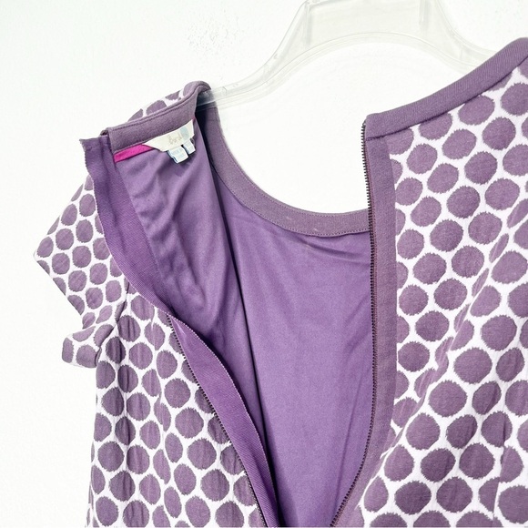 Boden Clementine Jacquard Fit & Flare Dot Sheath Dress Twee Mod - Picture 9 of 12
